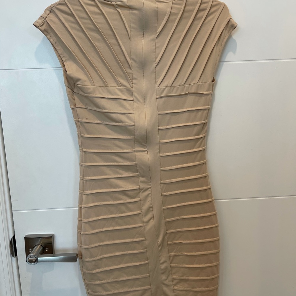 Nude formfitting dress